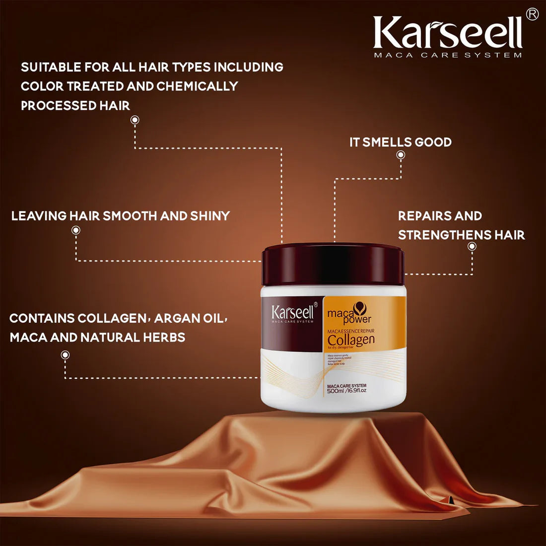 Karasell - Smoothing Hair Damage Organic Repair Collagen Hair Mask